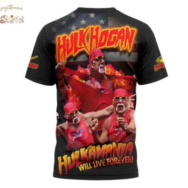 Hulk Hogan Hulkamania Rip Brother 1953-2025 Signature 3D T-Shirt