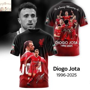 In Loving Memory Of Diogo Jota 1996-2025 Signature 3D T-Shirt