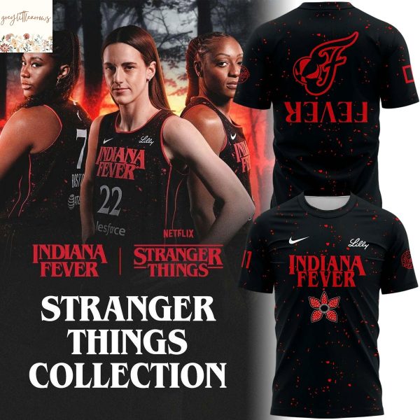 Indiana Fever Stranger Things 3D T-Shirt