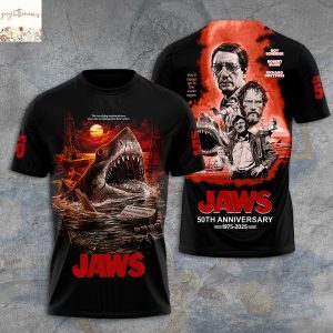 Jaws 50th Anniversary 1975-2025 3D T-Shirt