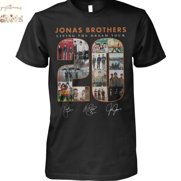 Jonas Brothers Living The Dream Signature Unisex T-Shirt