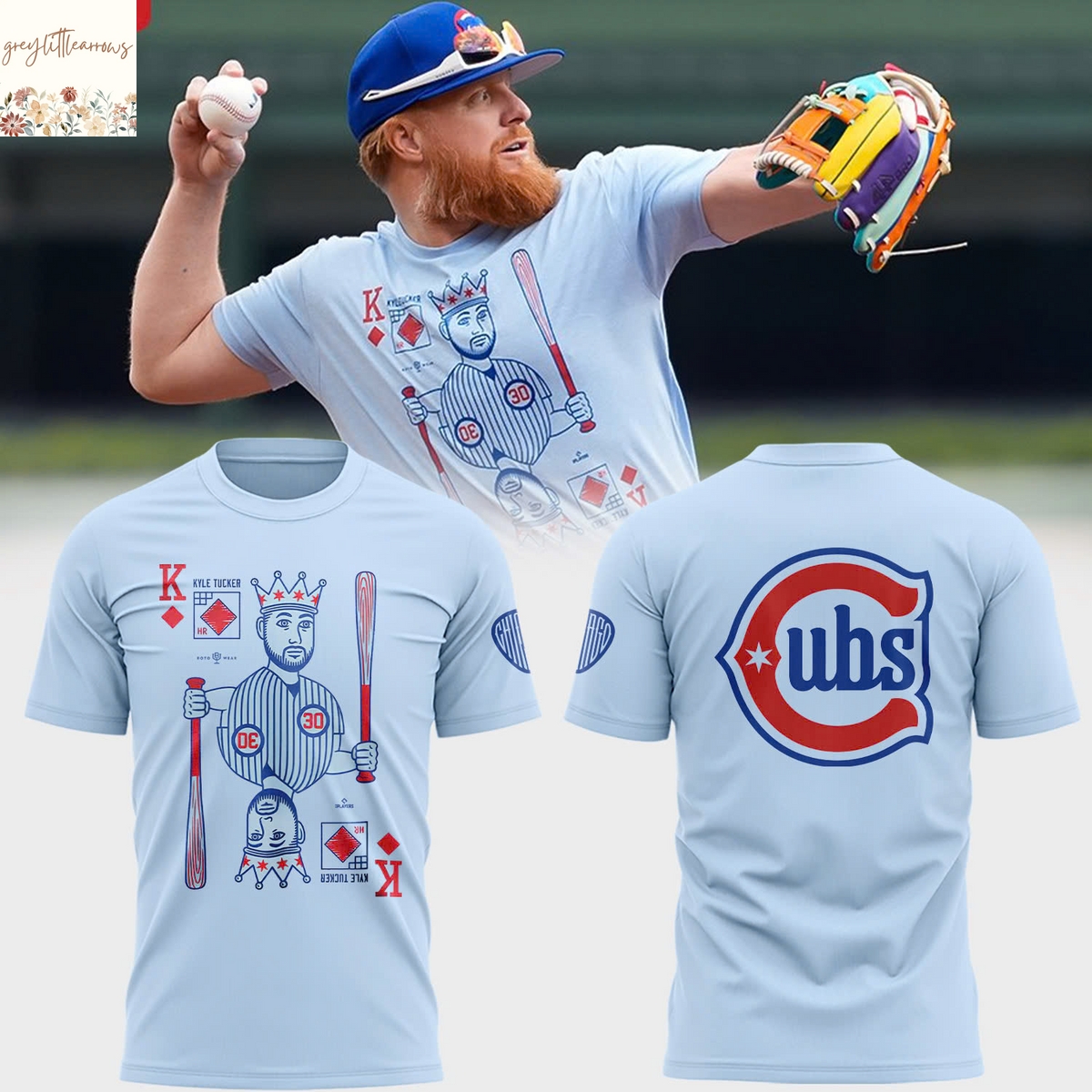 Kyle Tucker King Tuck Chicago Cubs 3D T-Shirt Kyle Tucker King Tuck Chicago Cubs 3D T-Shirt