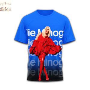 Kylie Minogue Tension Tour 2025 Signature 3D T-Shirt