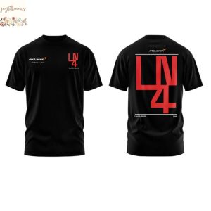Lando Norris LN4 Black 3D T-Shirt