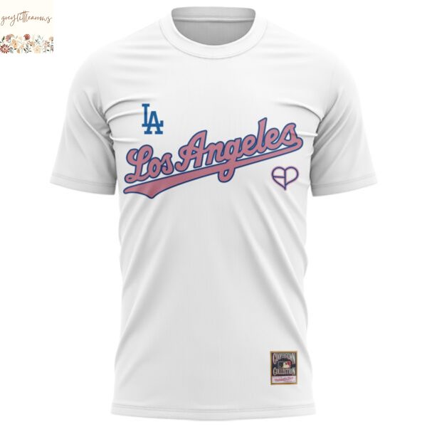 Los Angeles Dodgers x BlackPink 2025 Deadline World Tour 3D T-Shirt – White