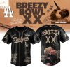 Los Angeles Dodgers x Chris Brown Breezy Bowl XX World Tour 2025 Baseball Jersey – White