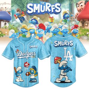 Los Angeles Dodgers x Smurfs Baseball Jersey