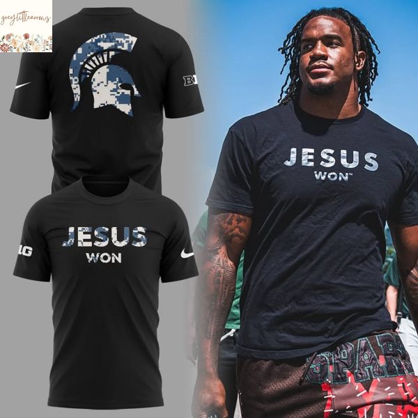 Michigan State Spartans Jesus Won 3D T-Shirt