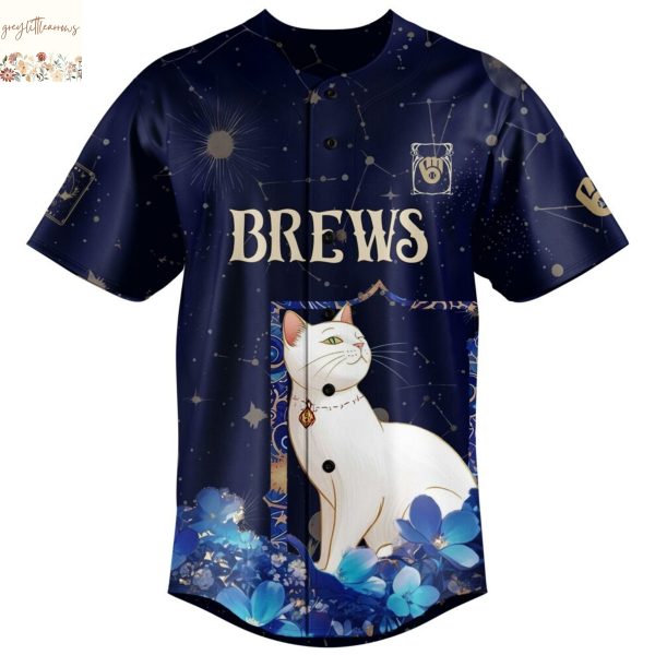 Milwaukee Brewers Cat Version Tarot Baseball Jersey