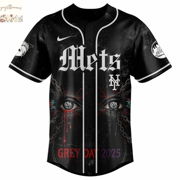 New York Mets x Suicideboys Grey Day 2025 Baseball Jersey
