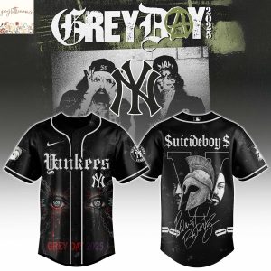 New York Yabkees x Suicideboys Grey Day 2025 Baseball Jersey