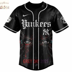 New York Yabkees x Suicideboys Grey Day 2025 Baseball Jersey