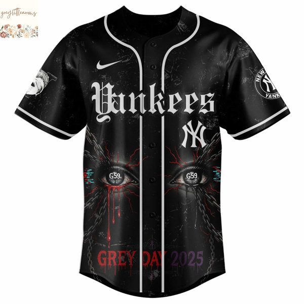 New York Yabkees x Suicideboys Grey Day 2025 Baseball Jersey