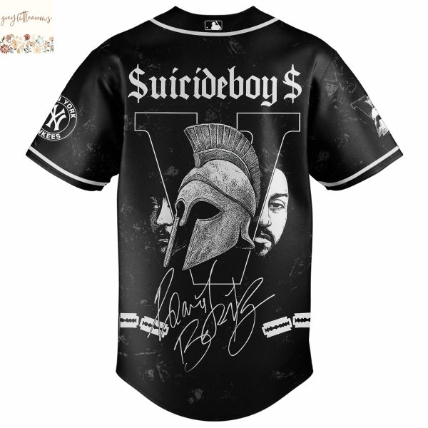 New York Yabkees x Suicideboys Grey Day 2025 Baseball Jersey