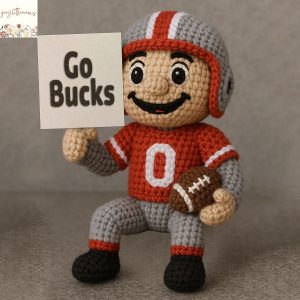 Ohio State Buckeyes Go Bucks Handmade Crochet
