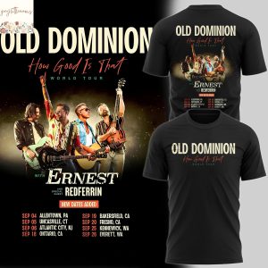 Old Dominion 2025 How Good Is That World Tour 3D T-Shirt