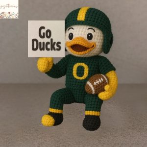 Oregon Duck Go Ducks Handmade Crochet
