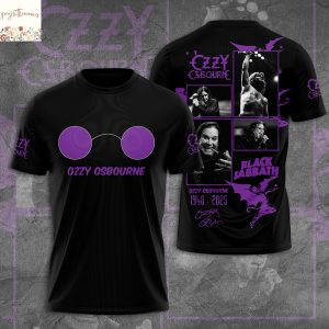 Ozzy Osbourne Black Sabbath 1948-2025 Signature 3D T-Shirt