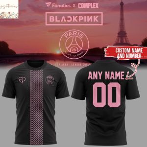 Personalized BlackPink x Paris Saint-Germain 3D T-Shirt