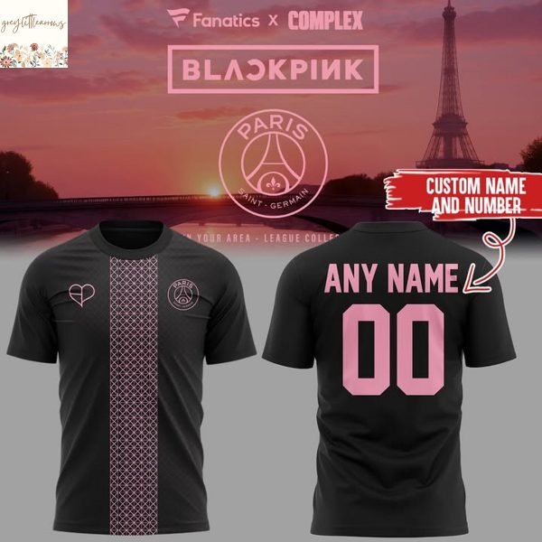 Personalized BlackPink x Paris Saint-Germain 3D T-Shirt