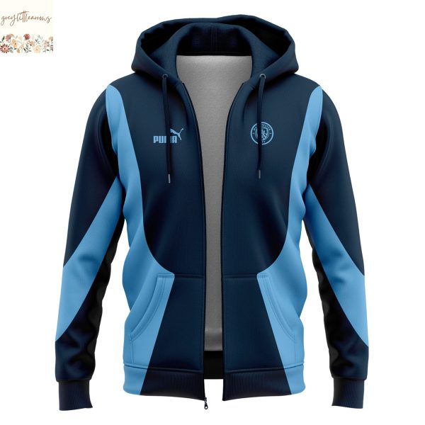 Personalized Kevin De Bruyne Manchester City Zip Hoodie
