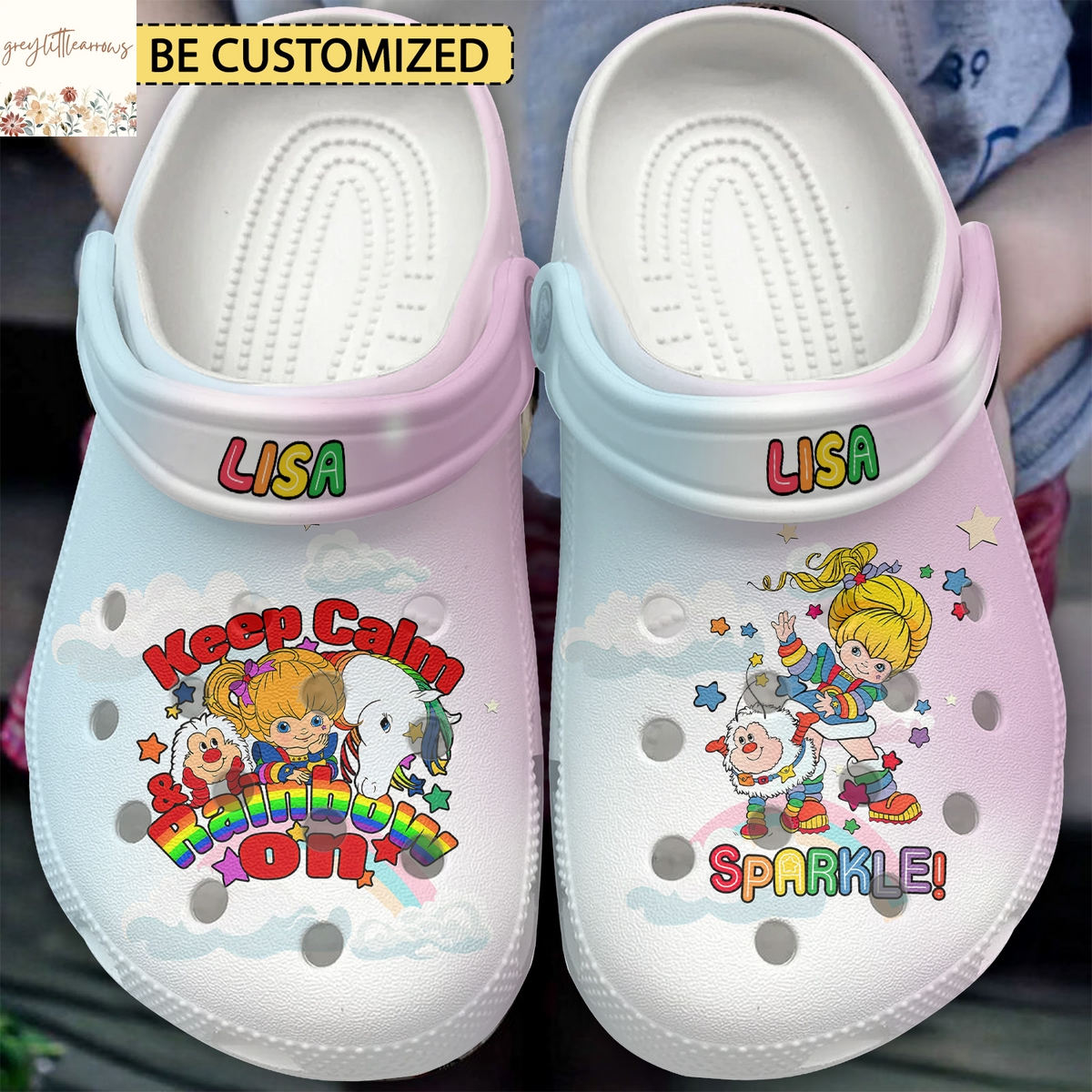 Personalized Rainbow Brite TV Series Crocs Personalized Rainbow Brite TV Series Crocs
