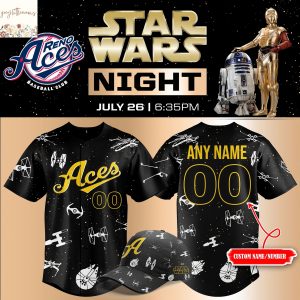 Personalized Reno Aces x Star Wars Night 2025 Baseball Jersey
