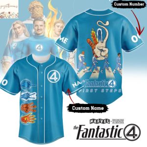 Personalized The Fantastic Four First Steps Baseball Jersey