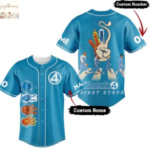 Personalized The Fantastic Four First Steps Baseball Jersey