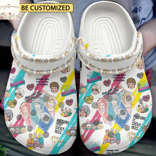 Personalized The Golden Girls – Girl Gang Crocs