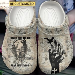Personalized The Walking Dead Fight The Dead Fear The Living Crocs