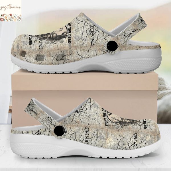 Personalized The Walking Dead Fight The Dead Fear The Living Crocs