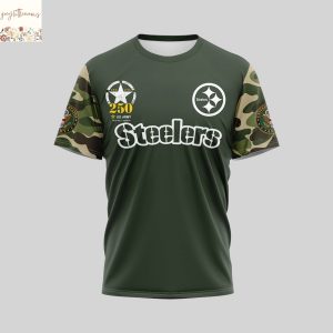 Pittsburgh Steelers US Army 250th Birthday Celebration 3D T-Shirt