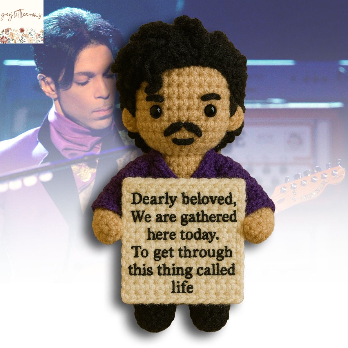 Prince Dearly Beloved We Are Gathered Here Today Handmade Crochet Prince Dearly Beloved We Are Gathered Here Today Handmade Crochet