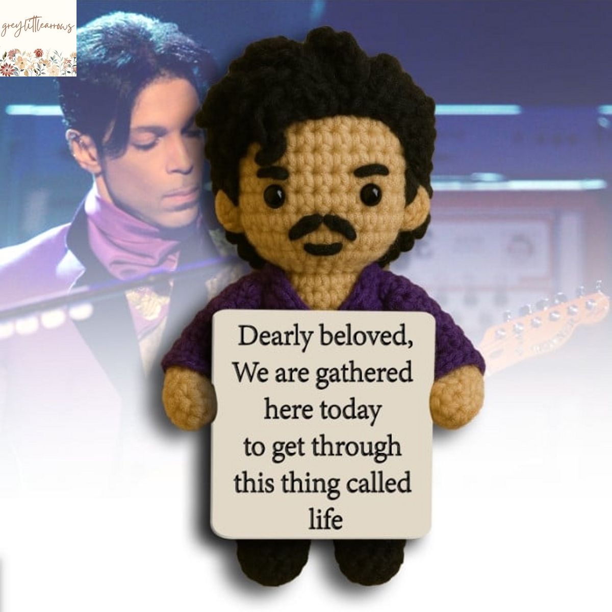 Prince Dearly Beloved We Are Gathered Here Today To Get Through This Thing Called Life Handmade Crochet Prince Dearly Beloved We Are Gathered Here Today To Get Through This Thing Called Life Handmade Crochet