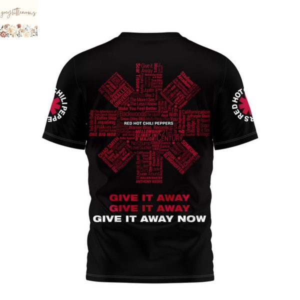 Red Hot Chili Peppers Give It Away Now Signature 3D T-Shirt