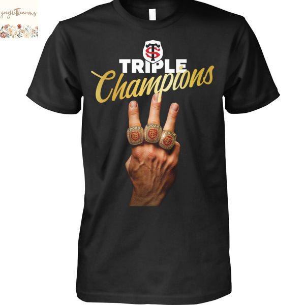 Stade Toulousain Triple Champions Unisex T-Shirt