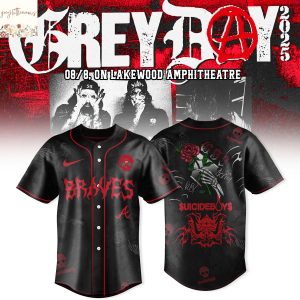 Suicideboys GreyDay Tour 2025 x Atlanta Braves Baseball Jersey