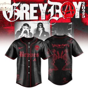 Suicideboys GreyDay Tour x Atlanta Braves Baseball Jersey