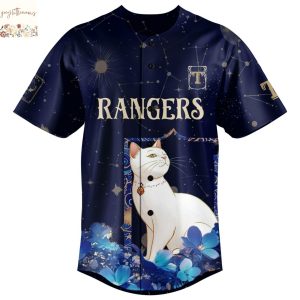 Texas Rangers x Cat Version Tarot Baseball Jersey