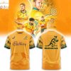 Wallabies Rugby Lions Tour 2025 3D T-Shirt – Blue