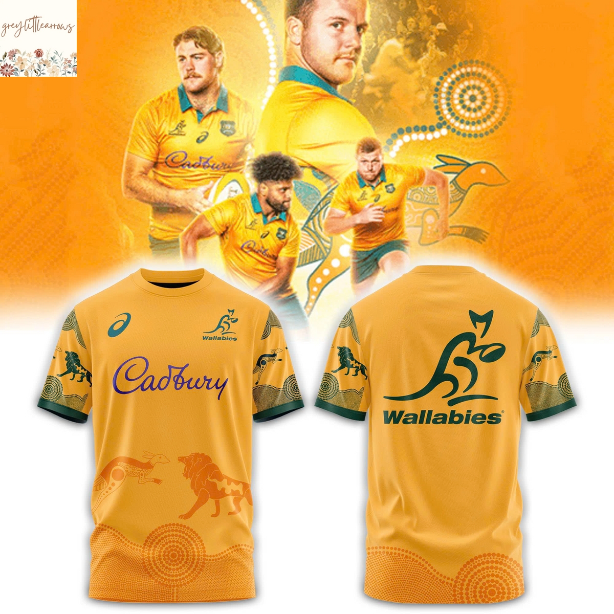 Wallabies Rugby Lions Tour 2025 3D T-Shirt Wallabies Rugby Lions Tour 2025 3D T-Shirt