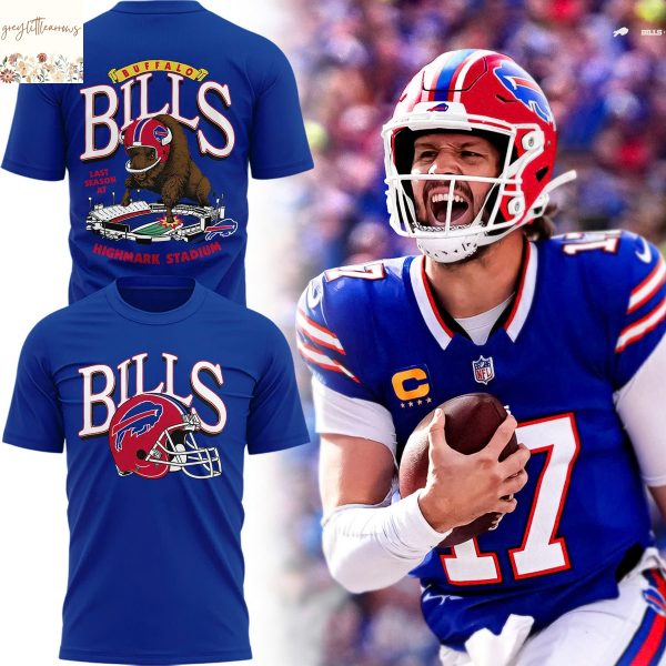 2025 Buffalo Bills Red Helmets Back 3D T-Shirt