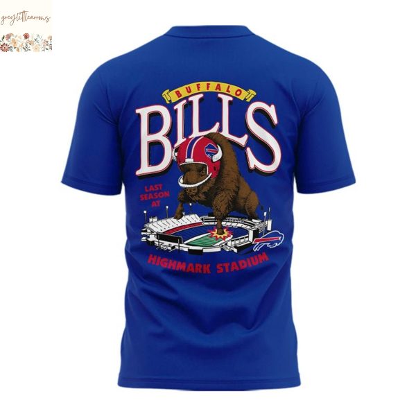 2025 Buffalo Bills Red Helmets Back 3D T-Shirt