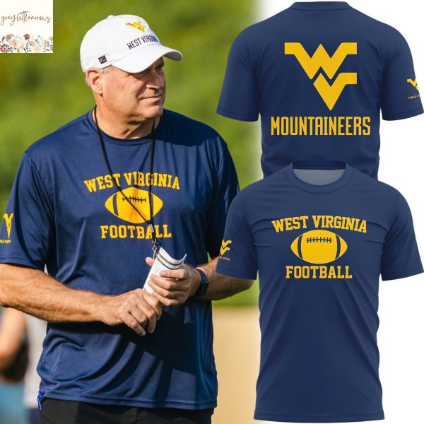 2025 Coach Rich Rodriguez West Virginia Mountaineers Football 3D T-Shirt