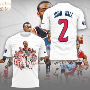 A Wizards Legend John Wall 2025 3D T-Shirt
