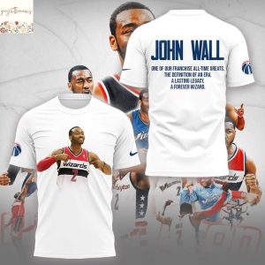 A Wizards Legend John Wall One Of Our Franchise All-Time Greats 3D T-Shirt