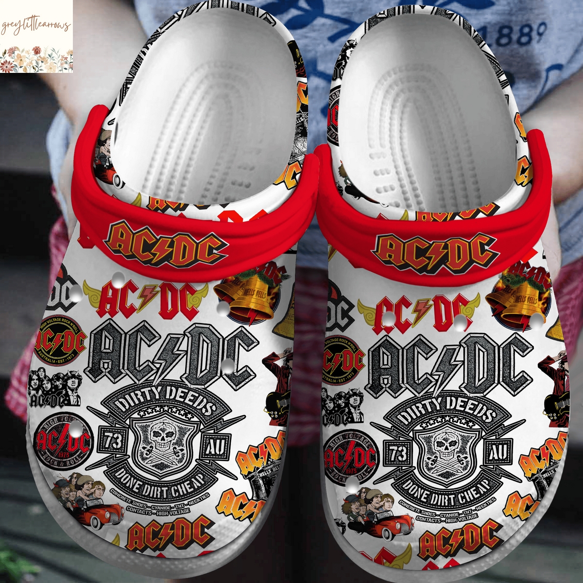 AC DC Dirty Deeds Done Dirt Cheap Crocs AC DC Dirty Deeds Done Dirt Cheap Crocs