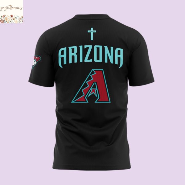 Arizona Diamondbacks Jesus Won 3D T-Shirt – Black