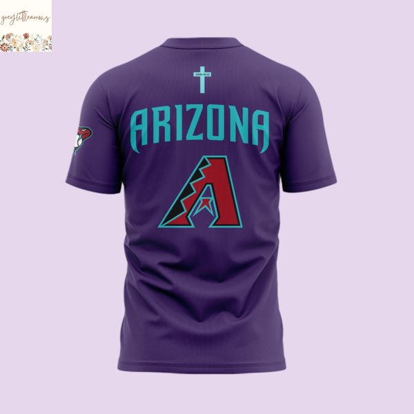 Arizona Diamondbacks Jesus Won 3D T-Shirt – Purple